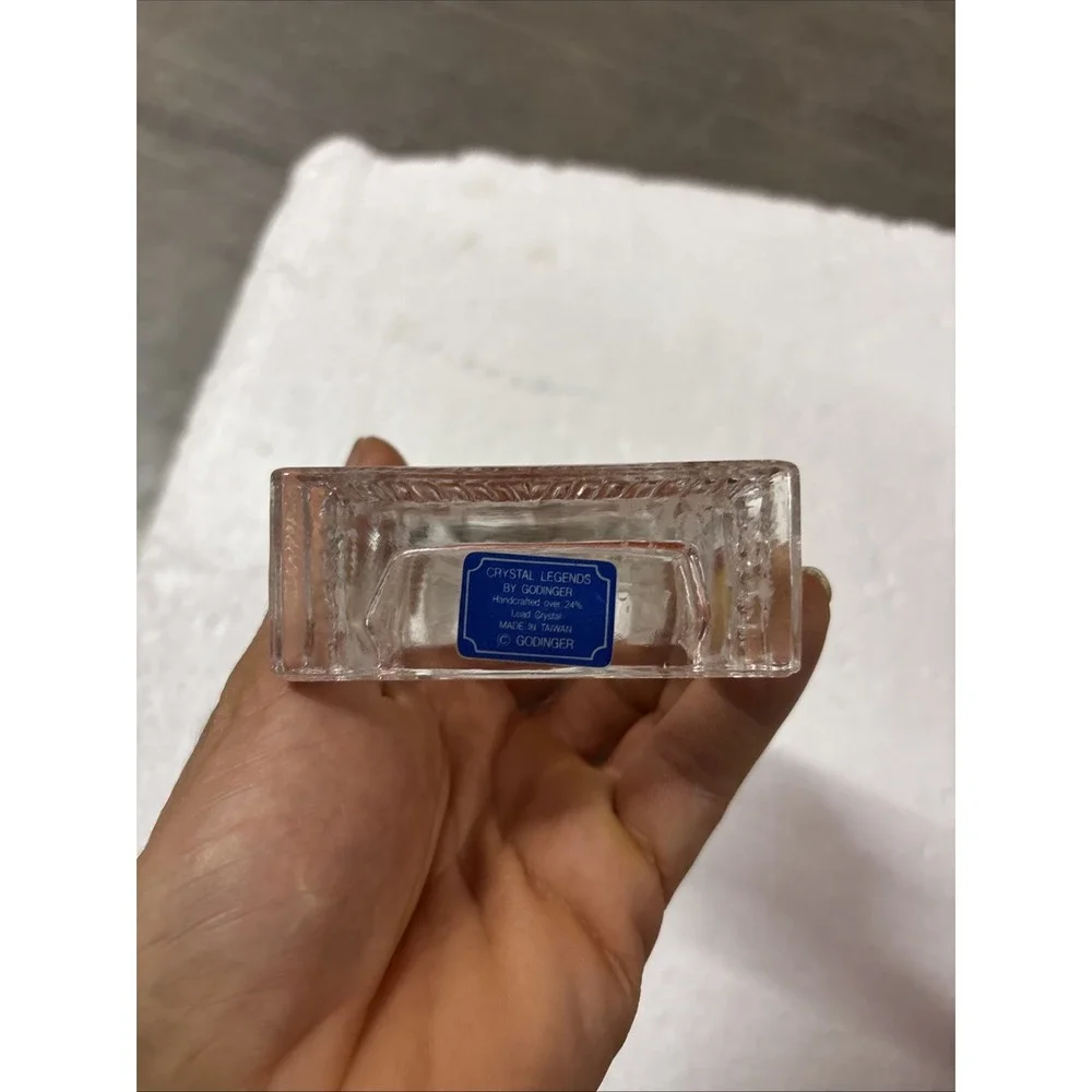 Godinger crystal clock vtg
